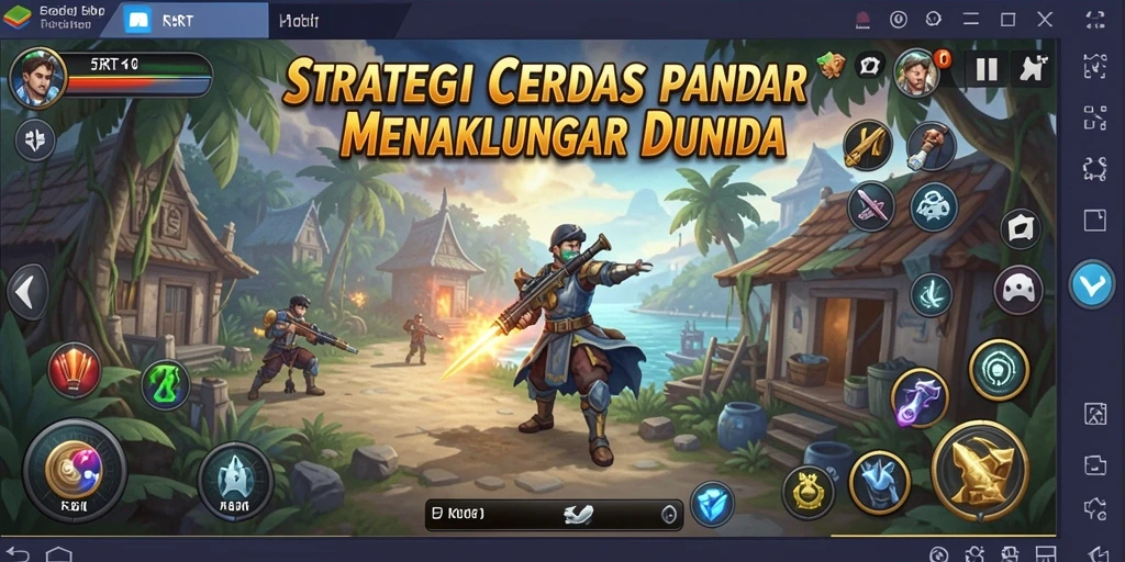Screenshot gameplay 5RT yang menunjukkan pertempuran strategis yang mendebarkan.