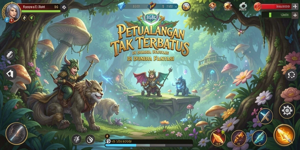 Tampilan gameplay menakjubkan di dunia petualangan 8G8G.