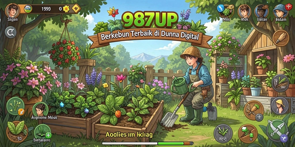 Tangkapan layar menunjukkan aktivitas seru dalam game Farming 987UP.