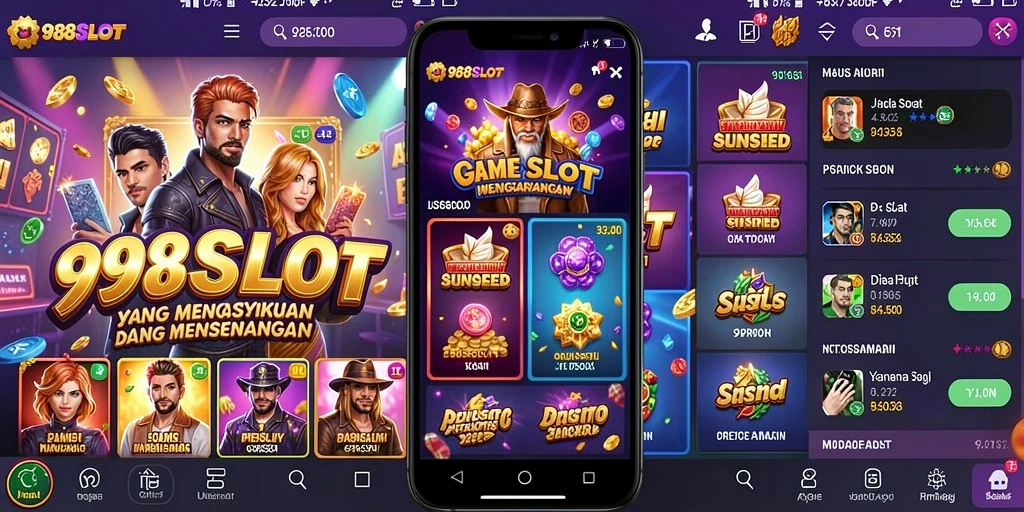 Tampilan gameplay <strong>988SLOT</strong> yang menarik dan penuh warna.