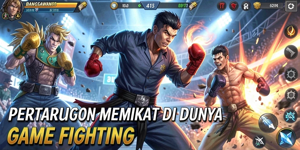 Tampilan aksi menegangkan dalam gameplay BANGSAWAN88.