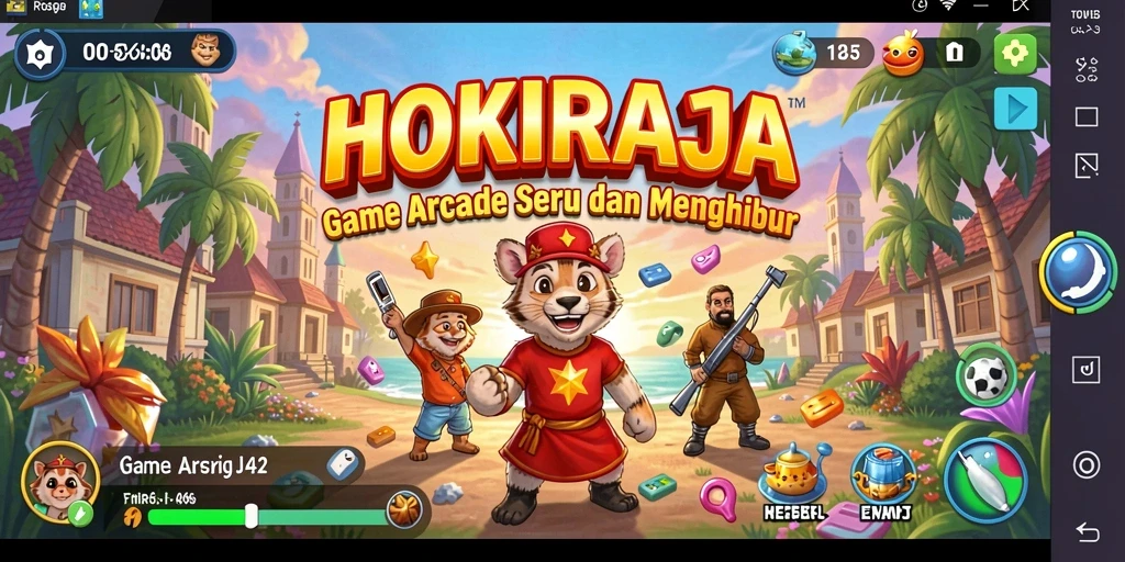 Gameplay seru HOKIRAJA dengan berbagai tantangan menarik.