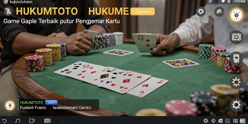 Gameplay seru HUKUMTOTO dalam pertandingan Gaple yang menegangkan.