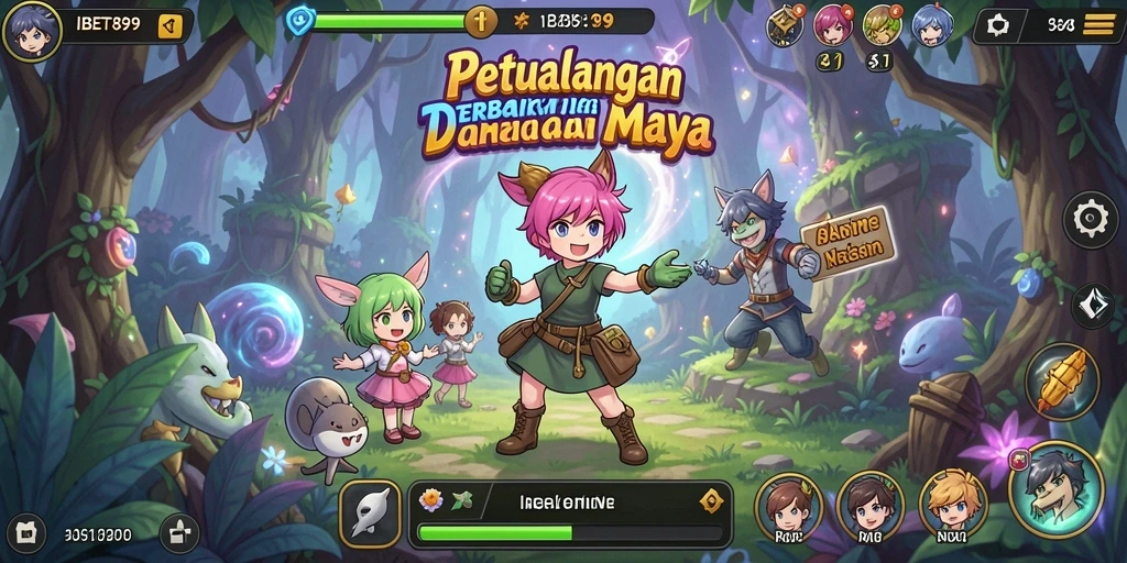 Tampilan gameplay menarik dari IBET899 dengan karakter anime favorit.