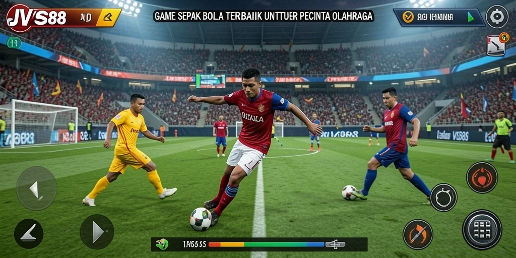 Tampilan grafis menakjubkan dari gameplay JVS88 yang penuh aksi.