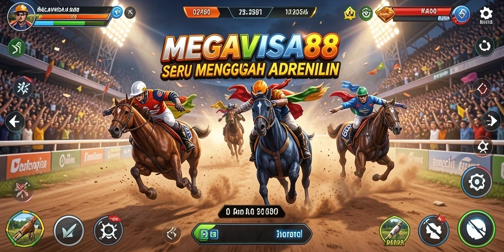 Gameplay seru balapan di MEGAVISA88 yang penuh adrenalin.