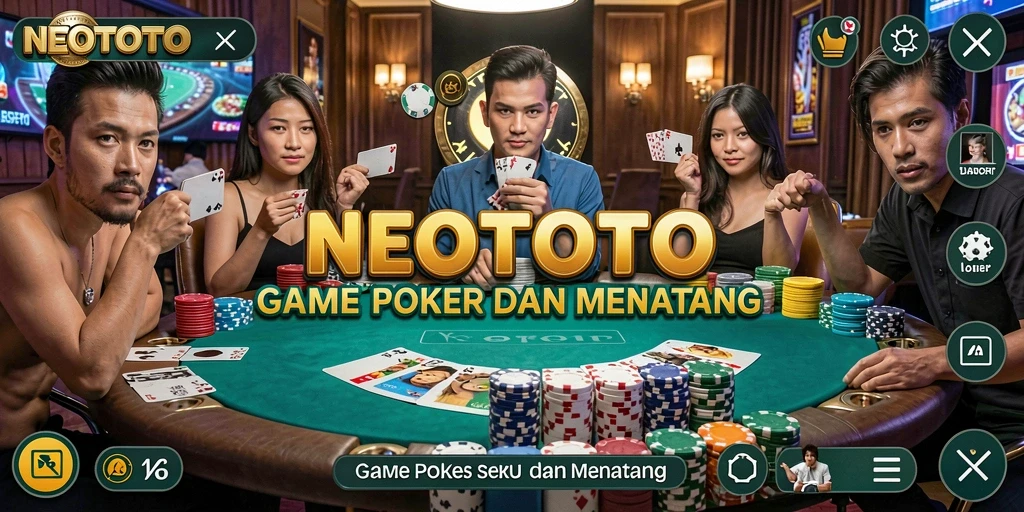 Screenshot gameplay NEOTOTO yang memukau saat bermain Poker.