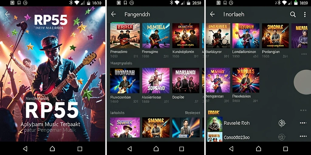 Screenshot RP55 menampilkan pengguna yang menikmati sesi karaoke musik.