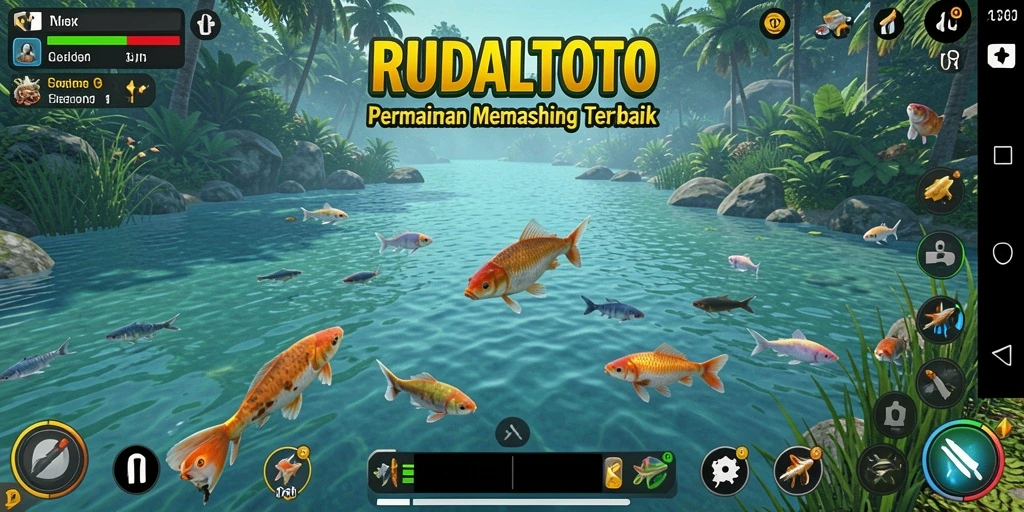 Menampilkan gameplay menarik dalam <strong>RUDALTOTO</strong> yang memikat pemain dengan aksi memancing.